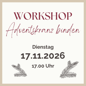 Adventskranz Workshop 17.11.2026