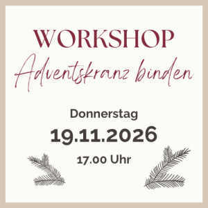 Adventskranz Workshop 19.11.2026